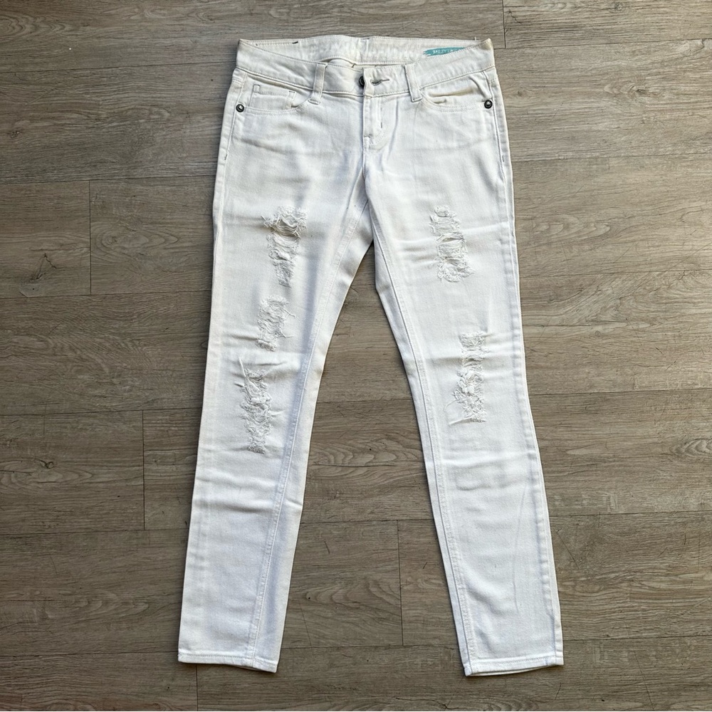 White Distressed ripped Jeans